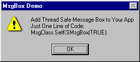 Thread Safe Message Box